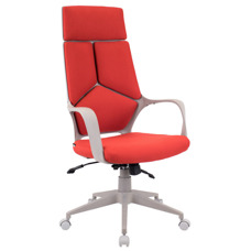 Кресло руководителя Everprof Trio Grey TM Ткань Красный