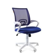 Офисное кресло Chairman    696    Россия    белый пластик TW-10/TW-05  синий