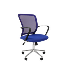 Офисное кресло Chairman    698    Россия     TW-05 синий хром new