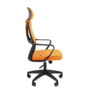 Офисное кресло Chairman CH636 черный пластик, оранжевый